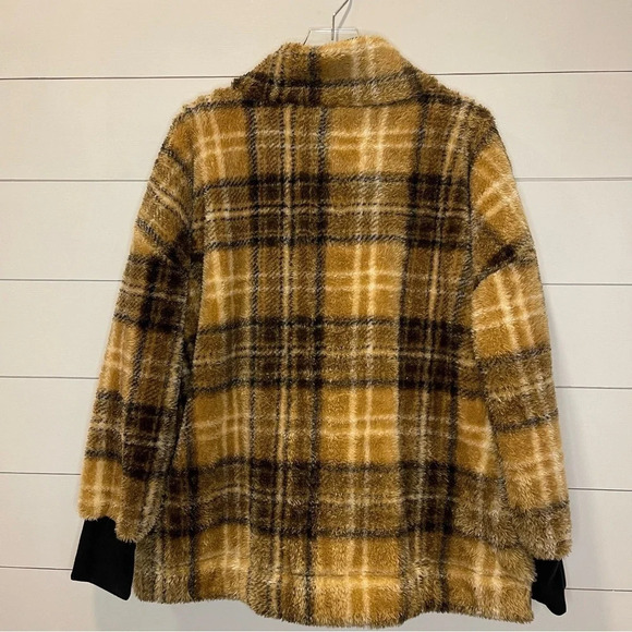 LuLaRoe Nancy Half Zip Teddy Bear Fleece Pullover Jacket Top Womens Size Large - Picture 5 of 7